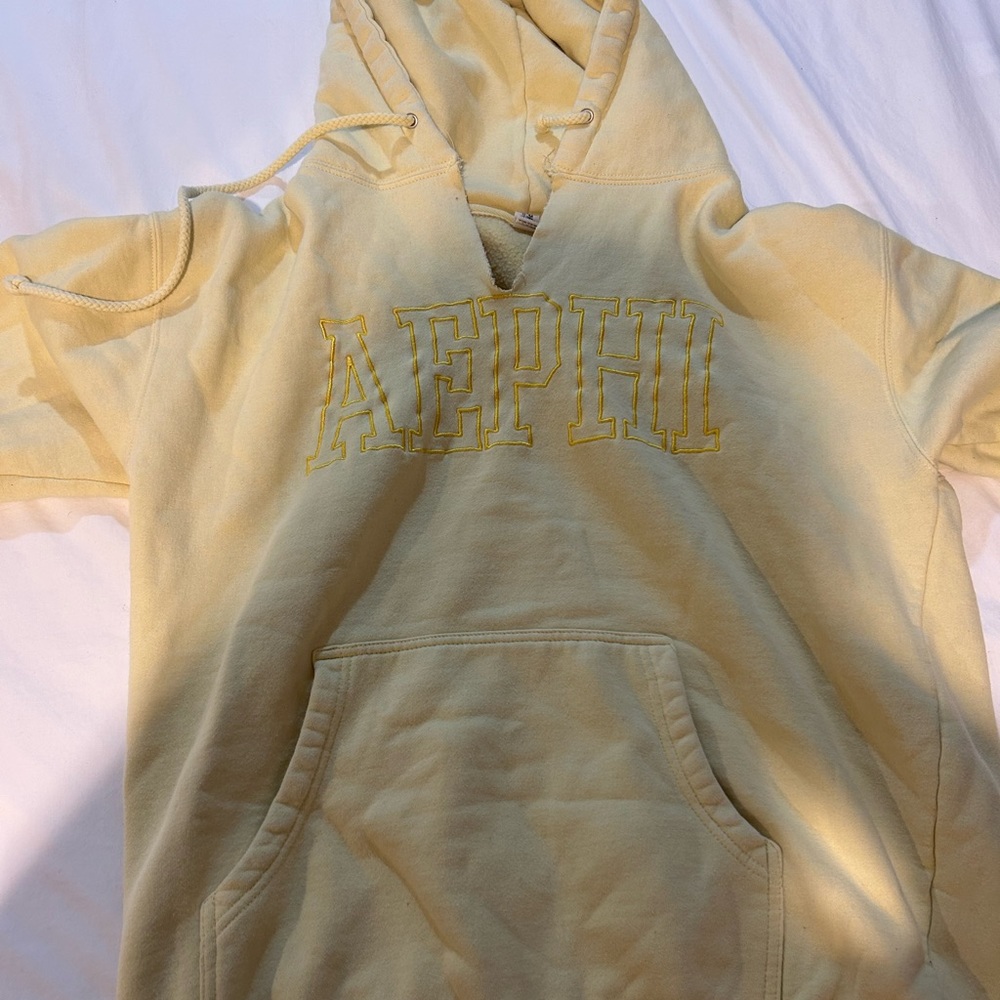Yellow AEPHI sweatshirt. Great condition